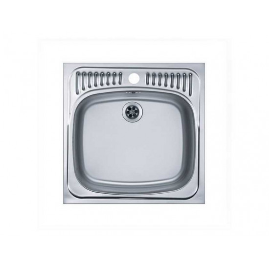 ALVEUS BASIC 130 NAT-60 465X465 1X нерж.сталь мойка