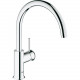 Смеситель для кухни GROHE BauClassic с высоким C-образным изливом 31234000