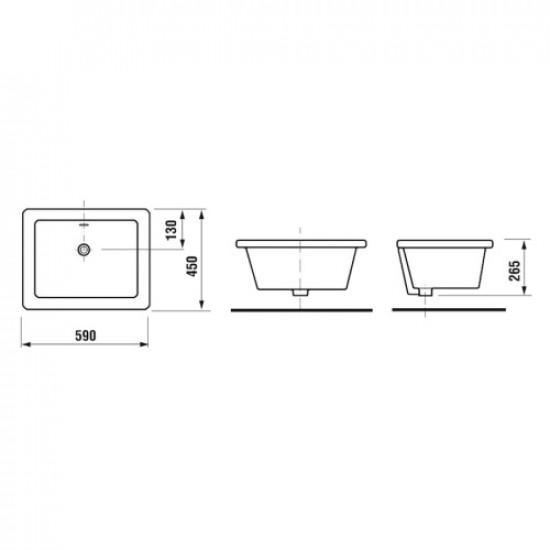Мойка из керамики Jika Doris 8510290000001