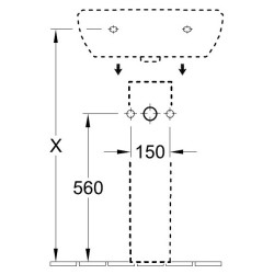 Пьедестал для раковины Villeroy&Boch O.novo 526500